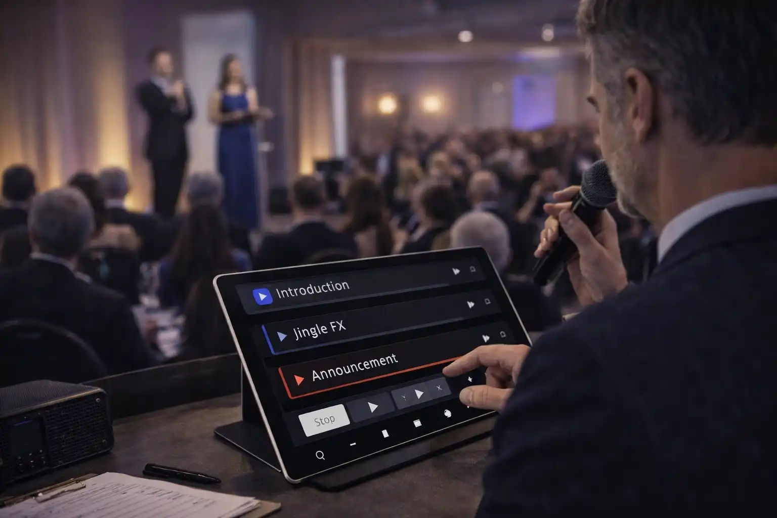 Contrôle précis des musiques lors d’une cérémonie en salle